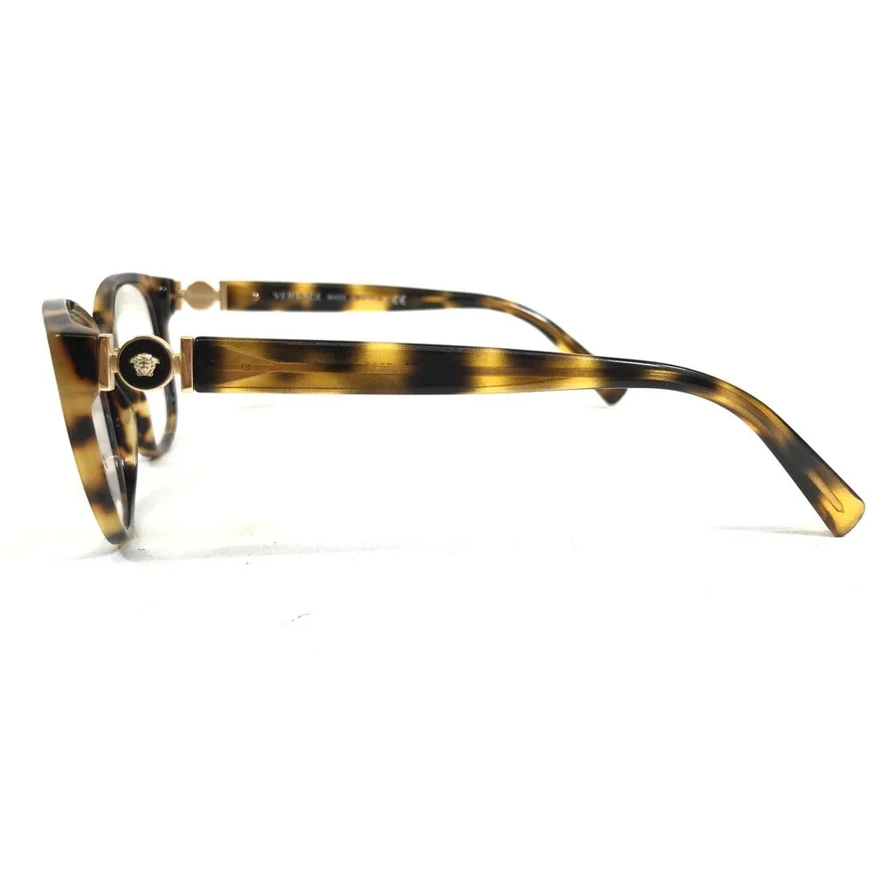 Versace Eyeglasses Frames MOD. 3273 5306 Brown Tortoise Gold Cat Eye 52-16-135